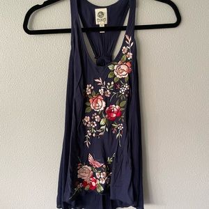 Anthropologie cute navy summer tank - brand Tiny